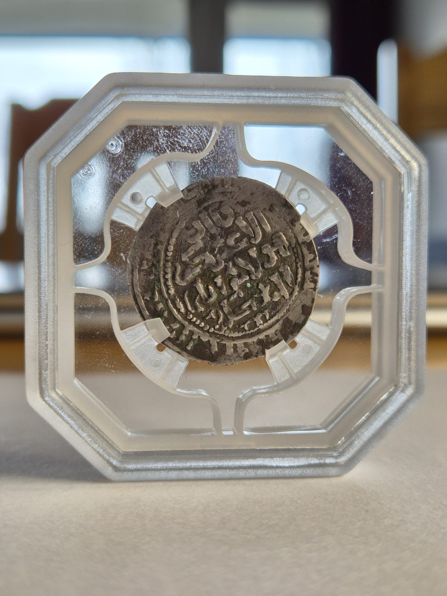 Hulagu Khan coin, Mongol silver dirham, Mardin mint coin, Islamic silver coin, Ilkhanate coin, medieval coin investment, ancient silver dirham, Mongol Empire currency, GENI graded coin Paris, rare Islamic numismatics